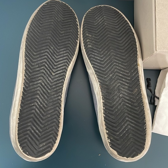 Golden Goose Superstar Classic: Grey-blue suede with leopard star and heel. - Picture 5 of 5